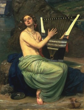  Girl Oil Painting - Sir Edward The Siren girl Edward Poynter